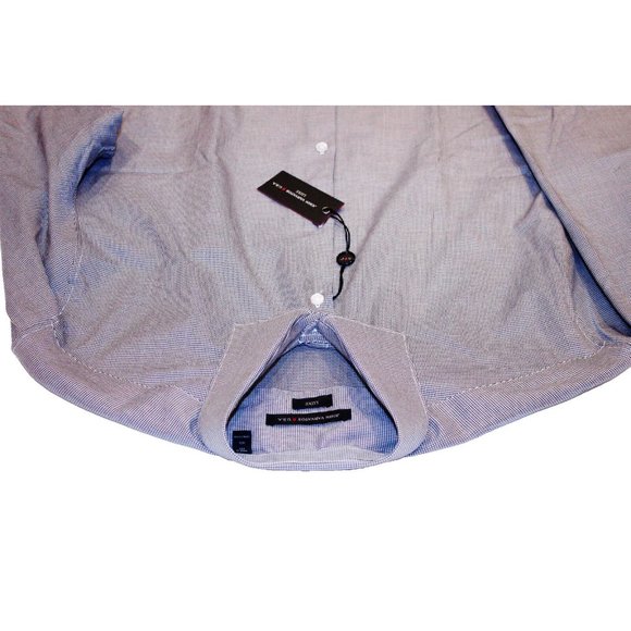 JOHN VARVATOS LUXE USA HERRINGBONE COTTON SHIRT BERBER ( 16.5 ) - Picture 2 of 2